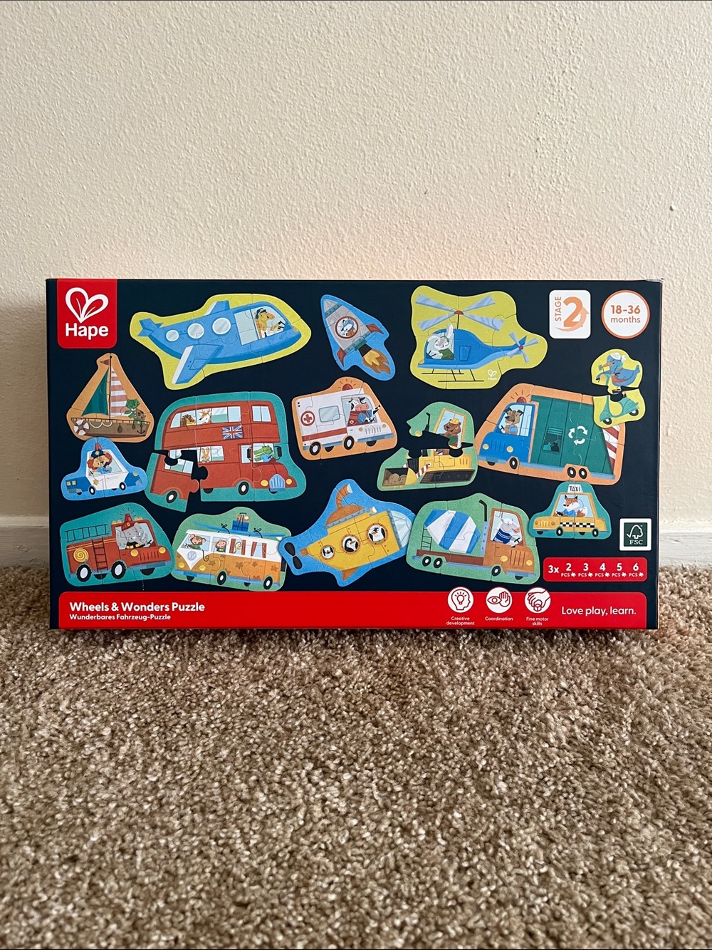 Hape Wheels & Wonders Puzzle